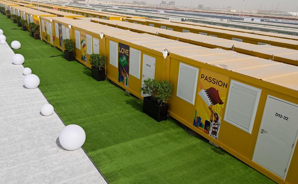 Qatar is housing World Cup fans in shipping containers in the middle of the desert