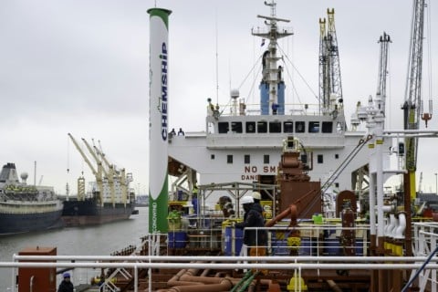 Wind-powered Dutch ship sets sail for greener future