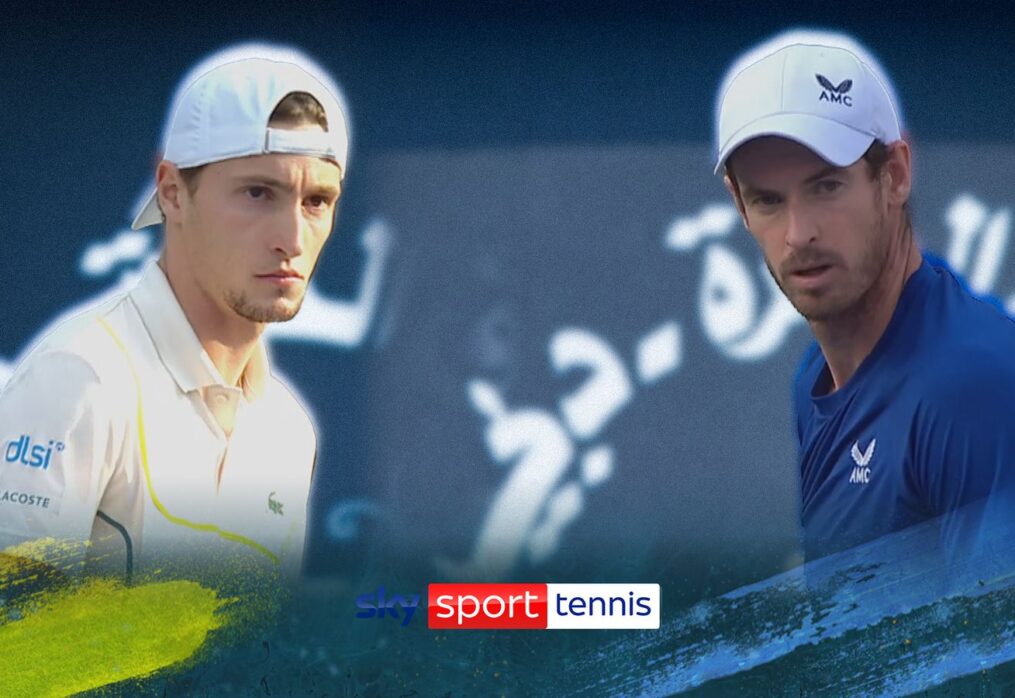 Andy Murray loses first set to Ugo Humbert in Dubai | Tennis News | Sky Sports