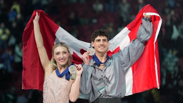 Canada’s Gilles, Poirier take ice dance silver at figure skating worlds in Montreal